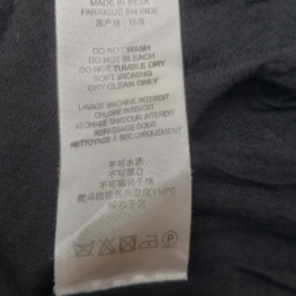 IRO Women's Black Sheer Western Boho Dress Long Sleeves Size 6 - Picture 16 of 16